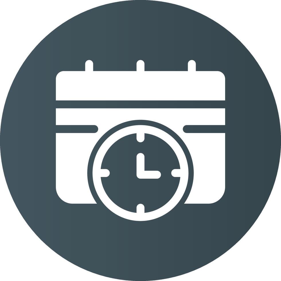 Deadline Creative Icon Design vector