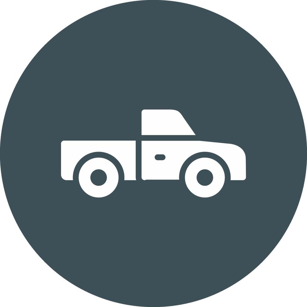 Pickup Truck Creative Icon Design vector