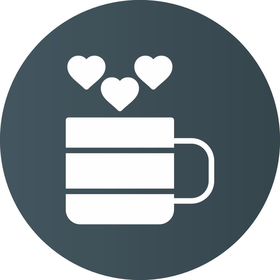 amor té creativo icono diseño vector