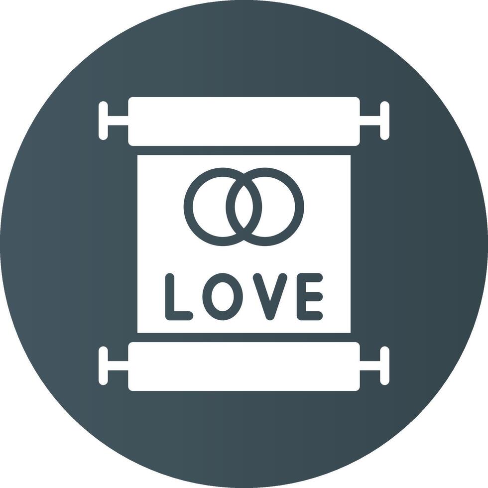 Wedding Vows Creative Icon Design vector