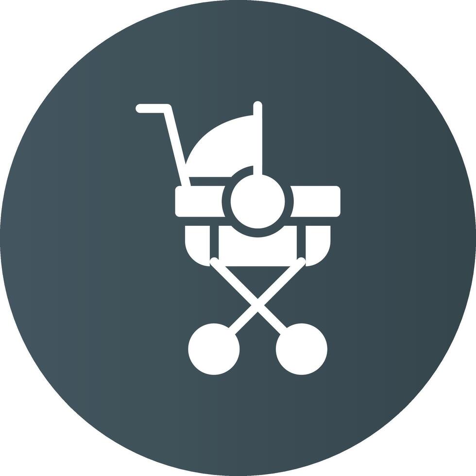 Stroller Creative Icon Design vector