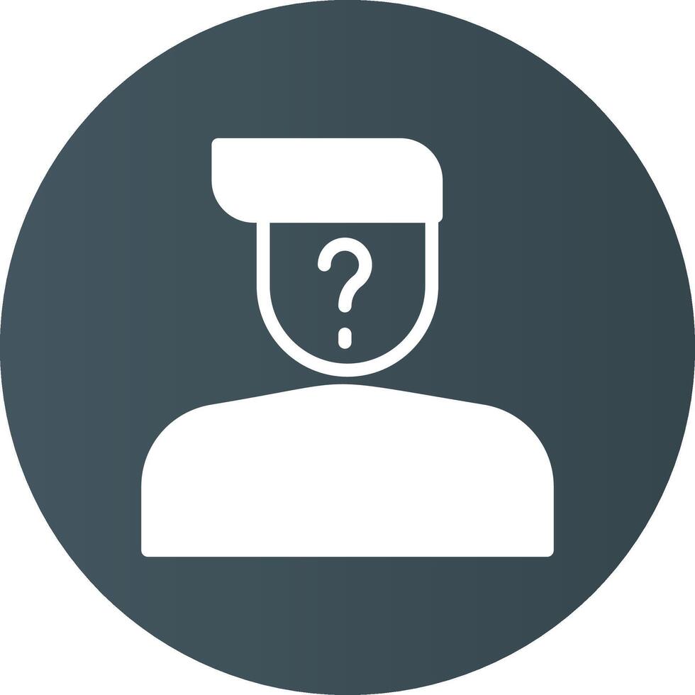 Suspect Creative Icon Design vector