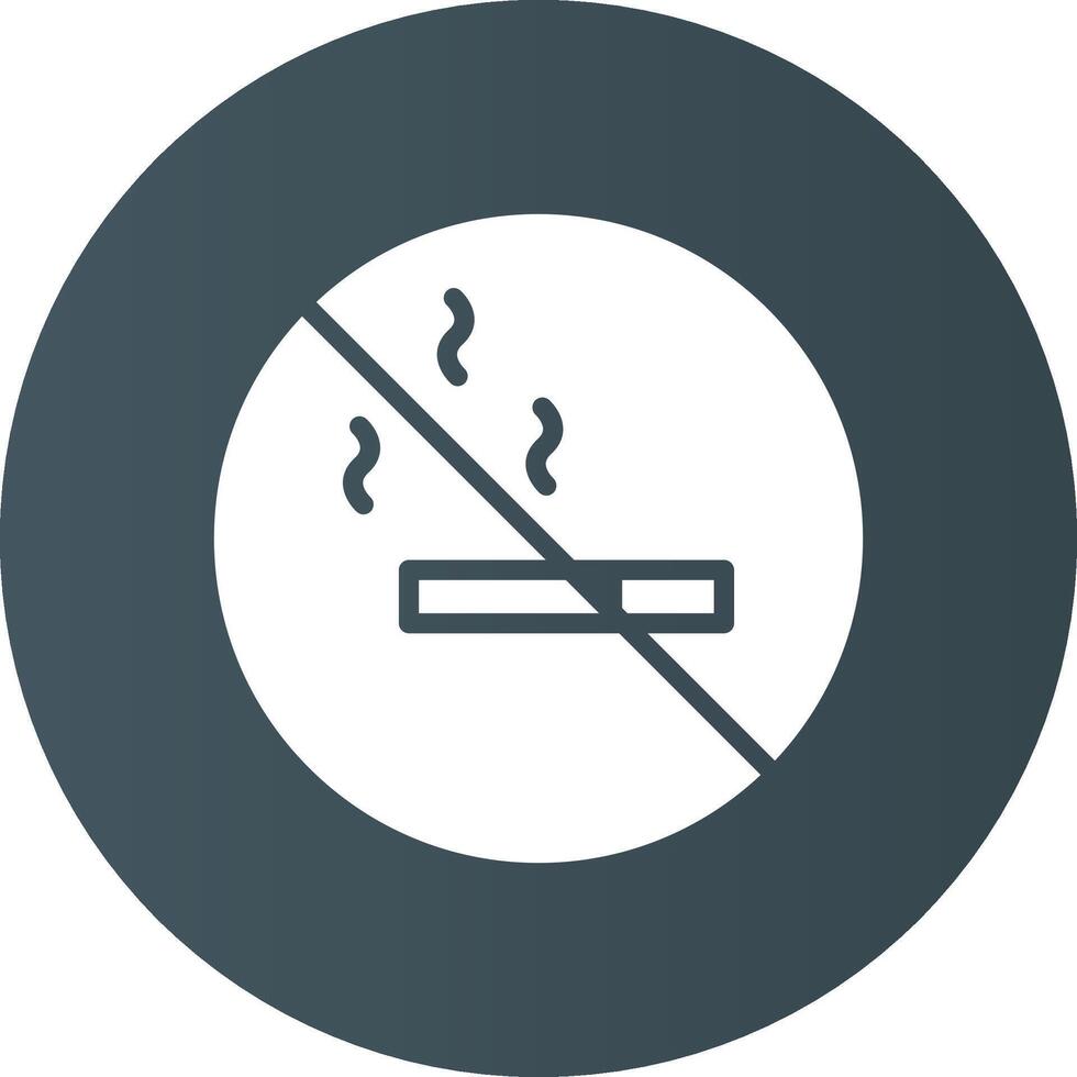 No Smoking Area Creative Icon Design vector