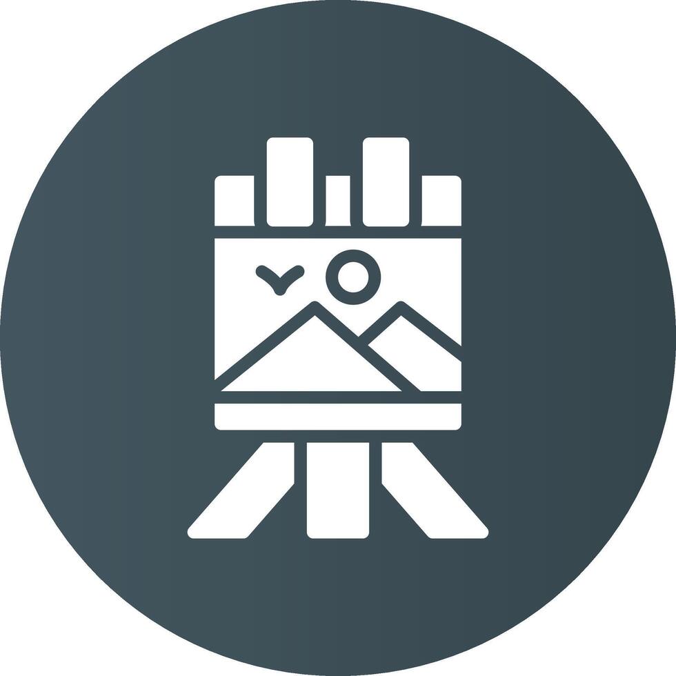 Canvas Creative Icon Design vector