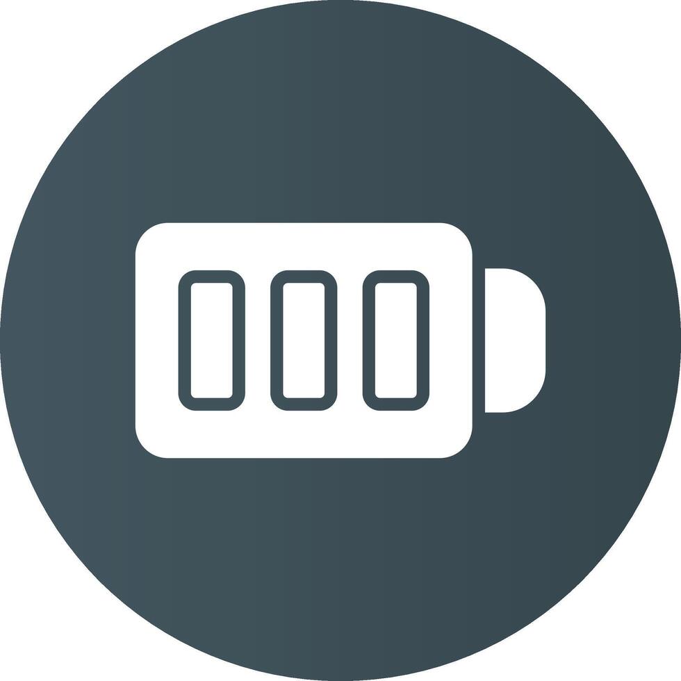 Full Battery Creative Icon Design vector