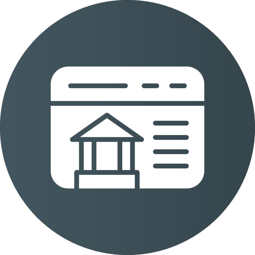 Online Banking Creative Icon Design vector