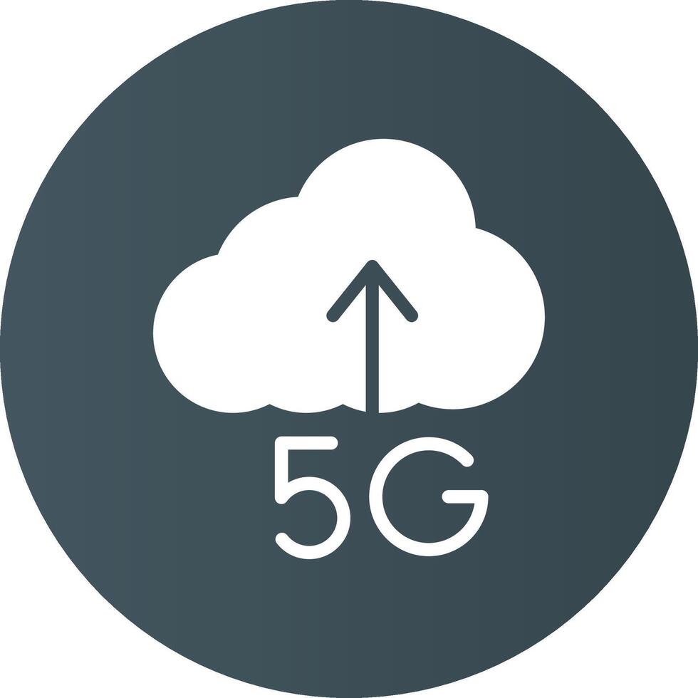 5G Upload Creative Icon Design vector