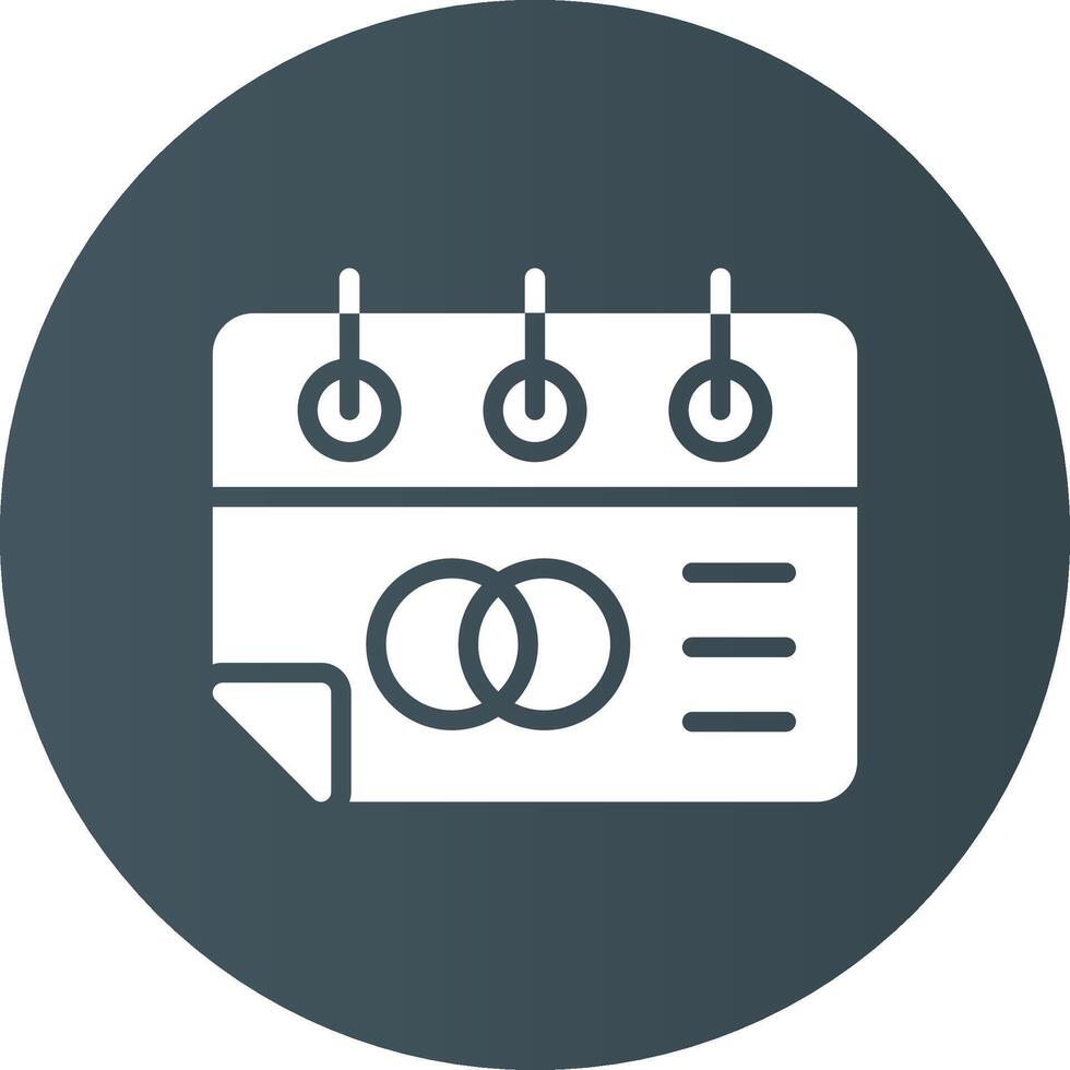 Wedding Day Creative Icon Design vector