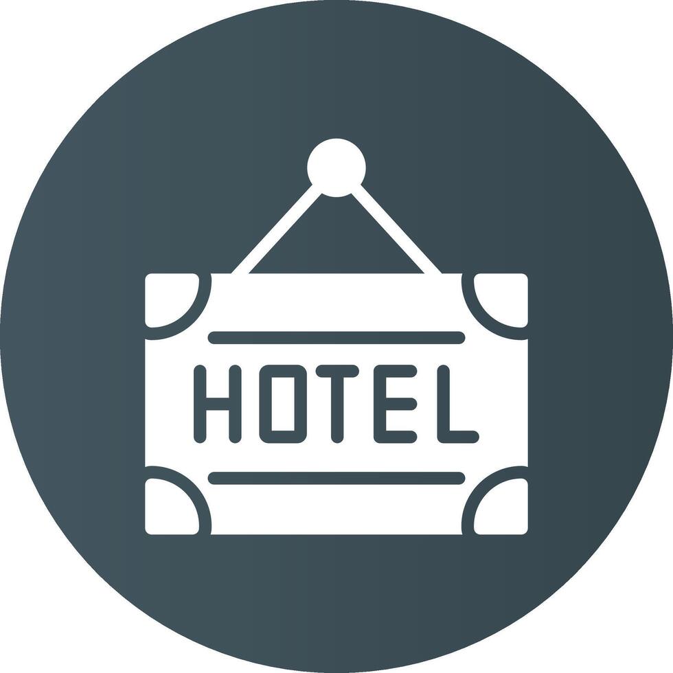 diseño de icono creativo de hotel vector