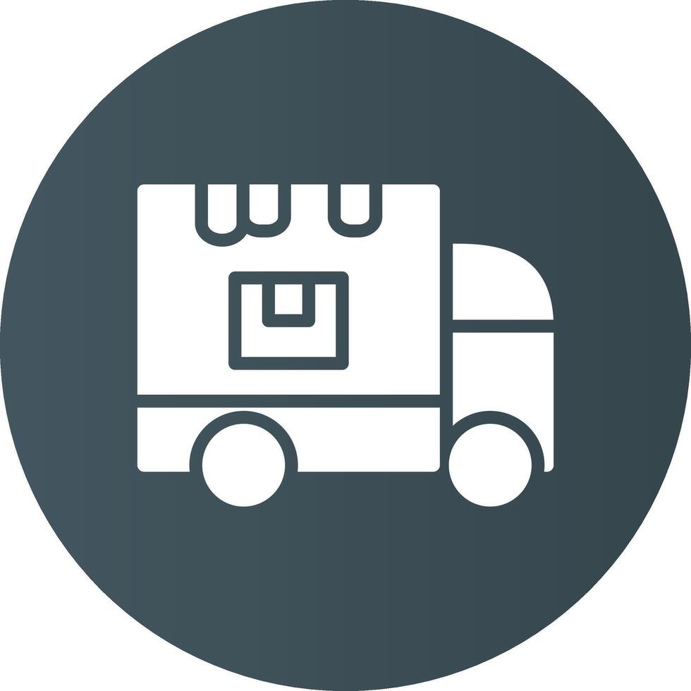 Delivery Truck Creative Icon Design vector