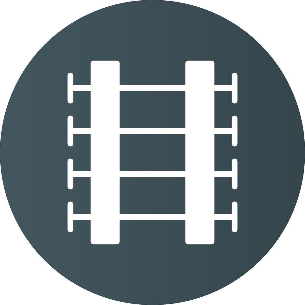 Train Tracks Creative Icon Design vector