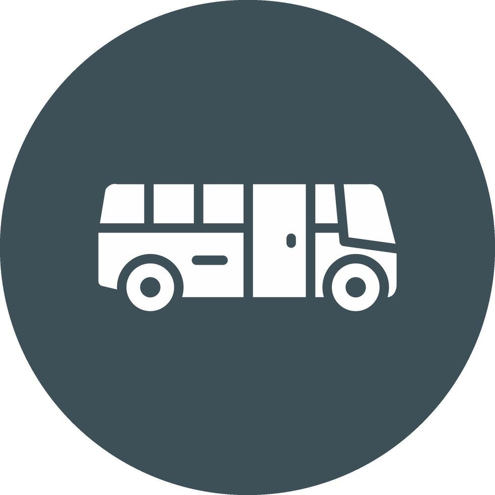 School Bus Creative Icon Design vector