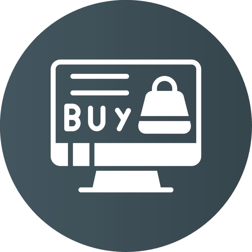 Online Shopping Creative Icon Design vector