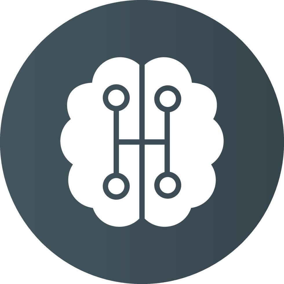 Humanoid Robot Creative Icon Design vector