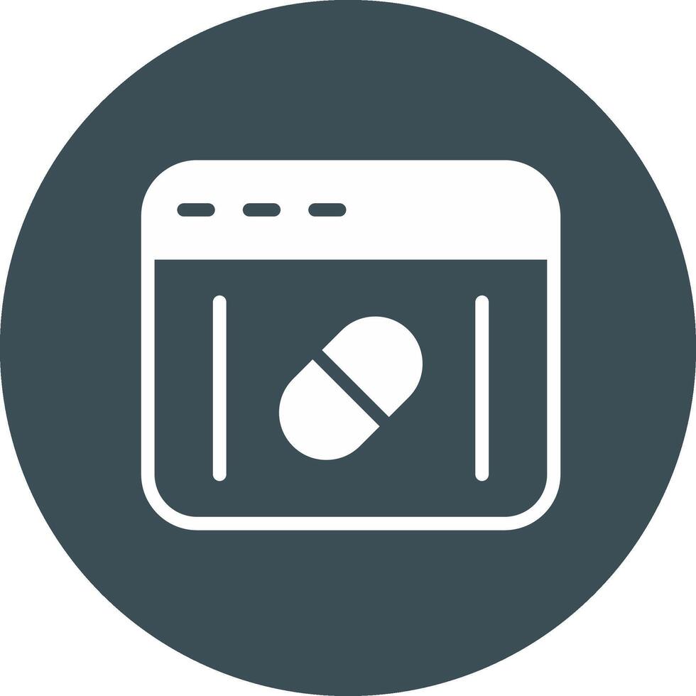 Online Pharmacy Creative Icon Design vector