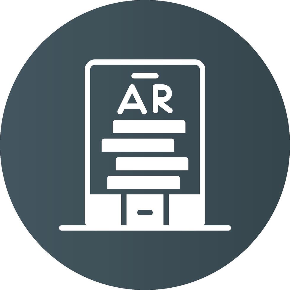 Ar Tumbling Blocks Creative Icon Design vector