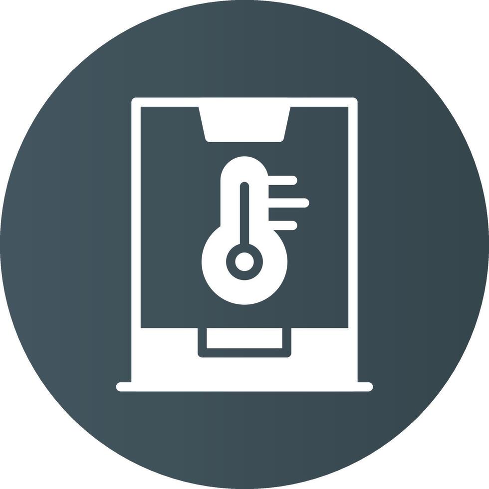 Smart Temperature Creative Icon Design vector