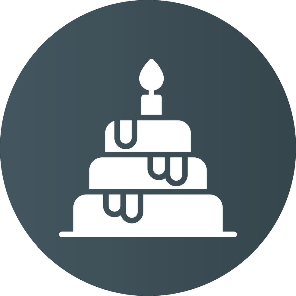 Wedding Cake Creative Icon Design vector