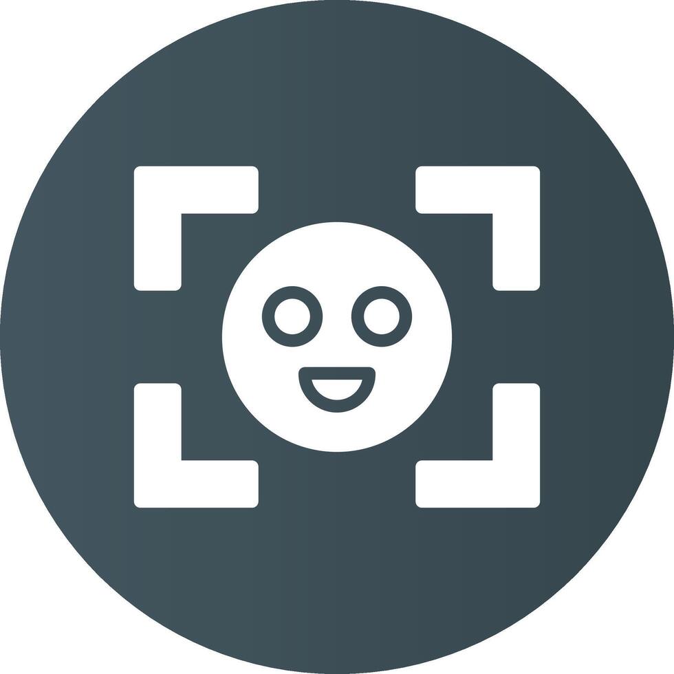 Face Detection Creative Icon Design vector