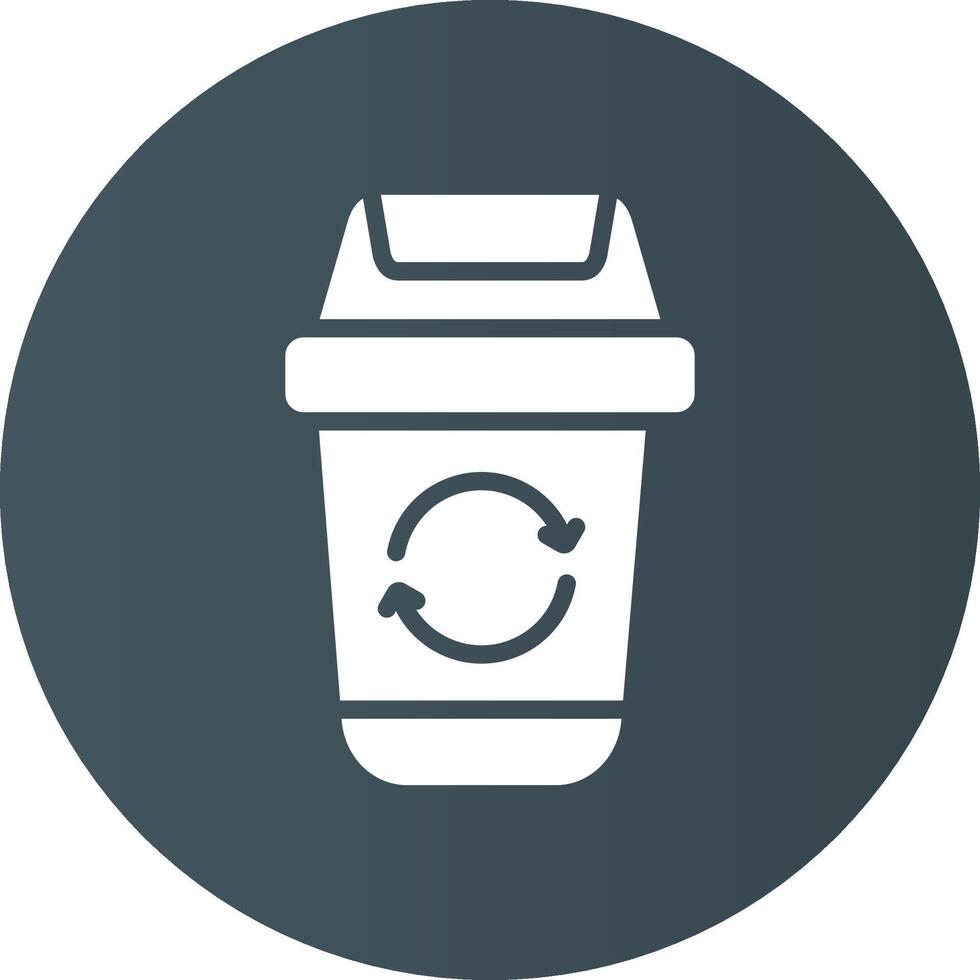 Trash Recycle Creative Icon Design vector