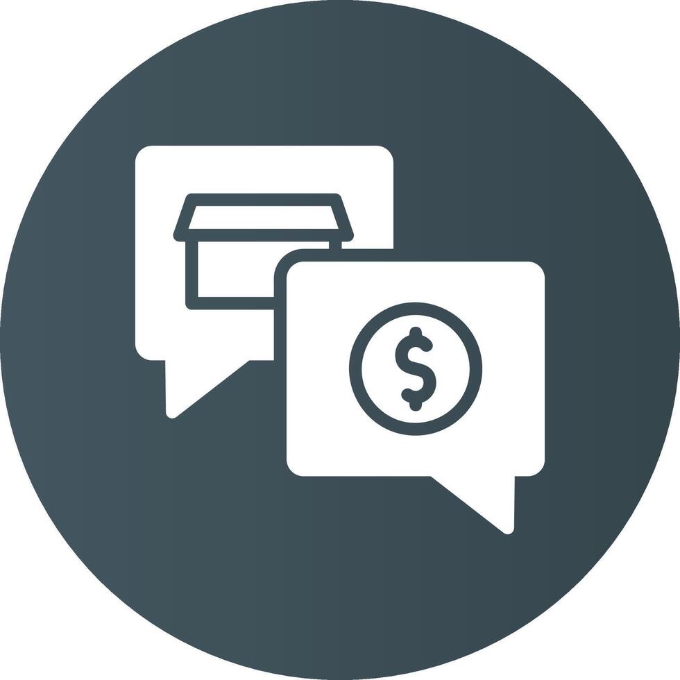 Money Talk Creative Icon Design vector