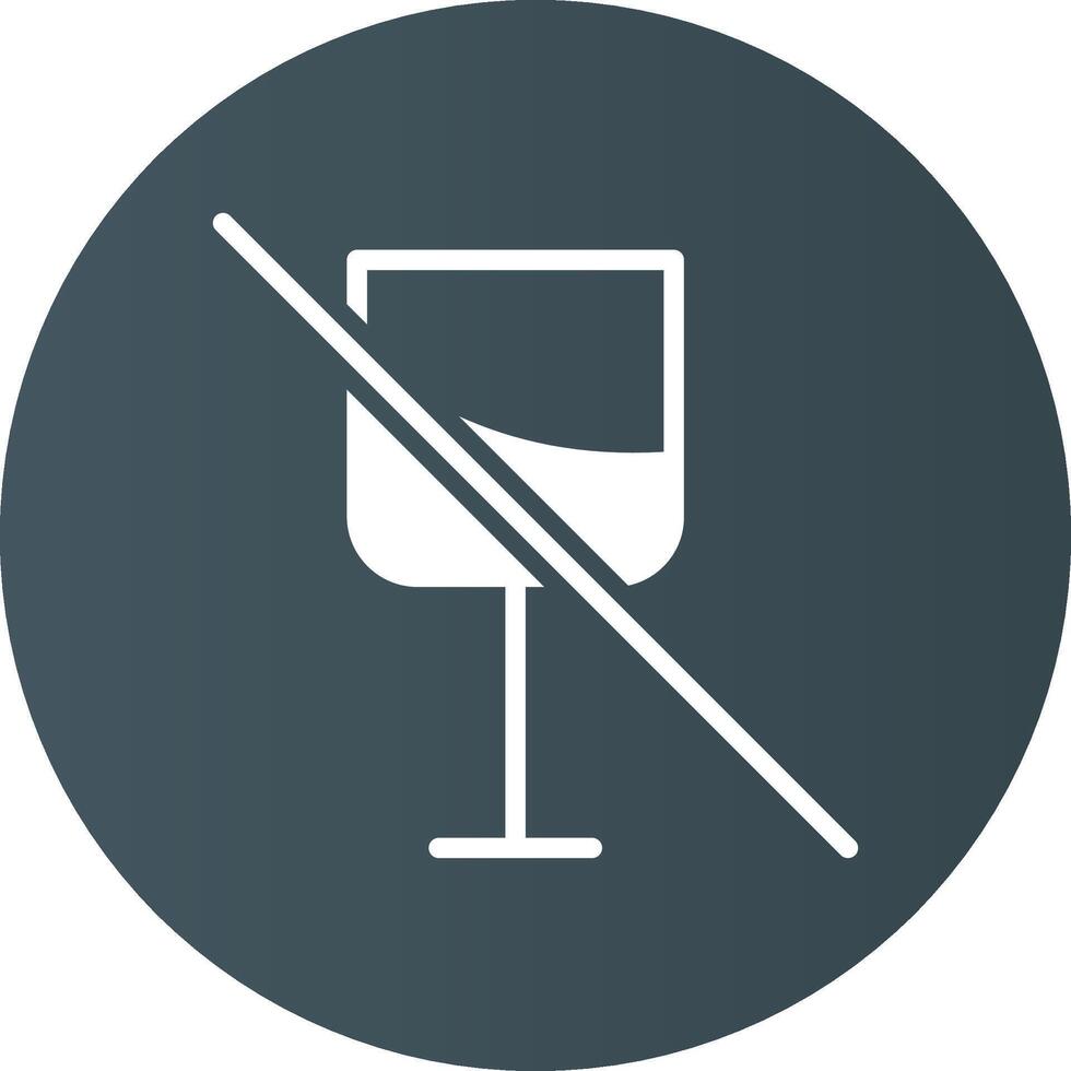 No Wine Creative Icon Design vector