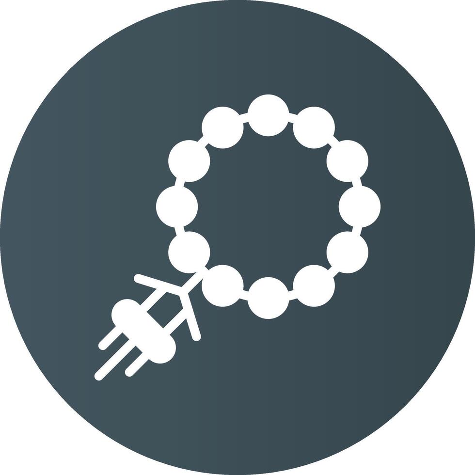 Rosary Creative Icon Design vector