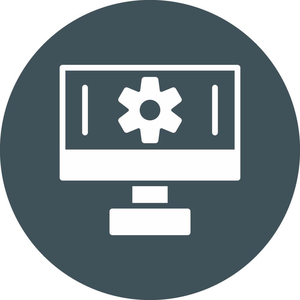 Setting Creative Icon Design vector