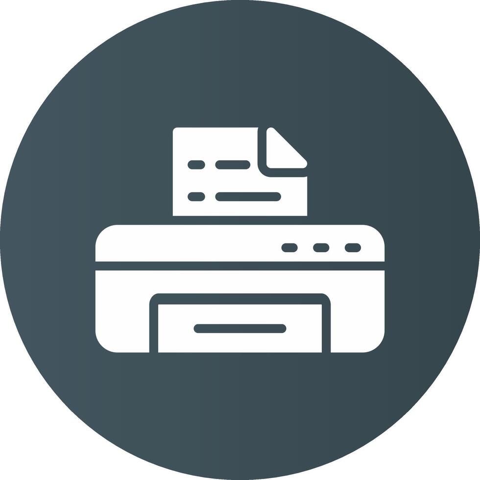 Printer Creative Icon Design vector