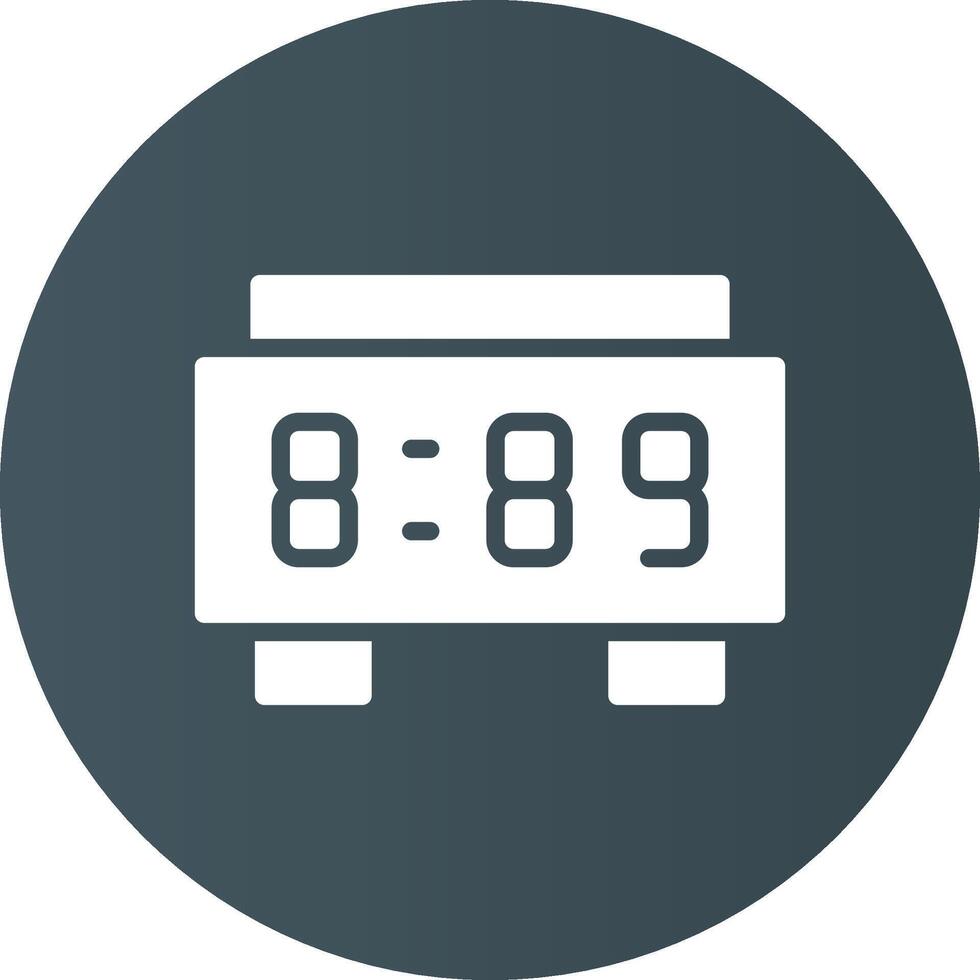 Digital Clock Creative Icon Design vector