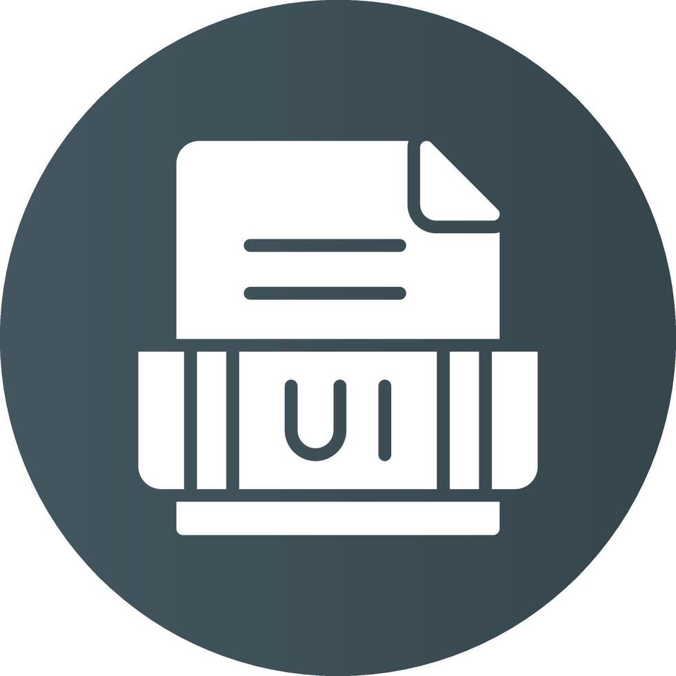 Ui Format Creative Icon Design vector