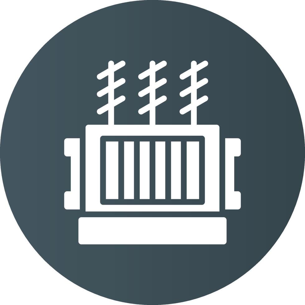 Power Transformer Creative Icon Design vector