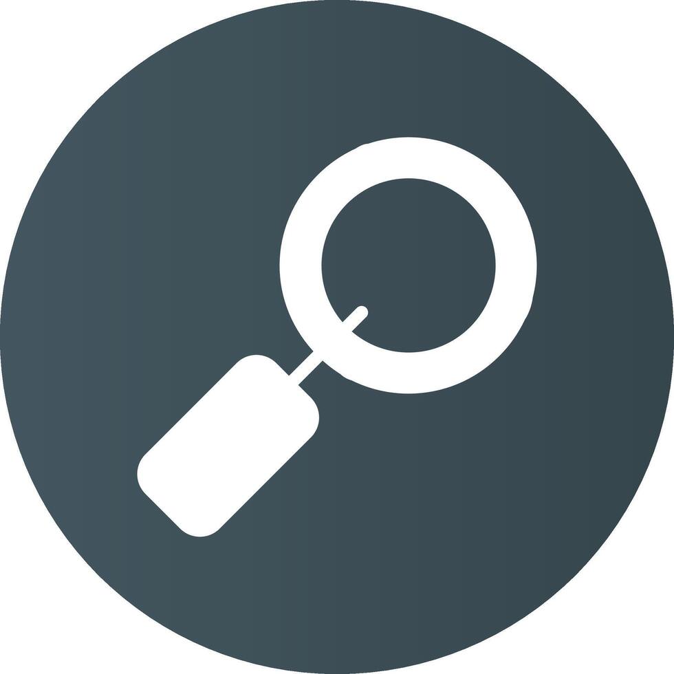 Magnifying Glass Creative Icon Design vector