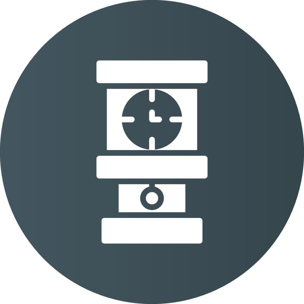 Grandfather Clock Creative Icon Design vector