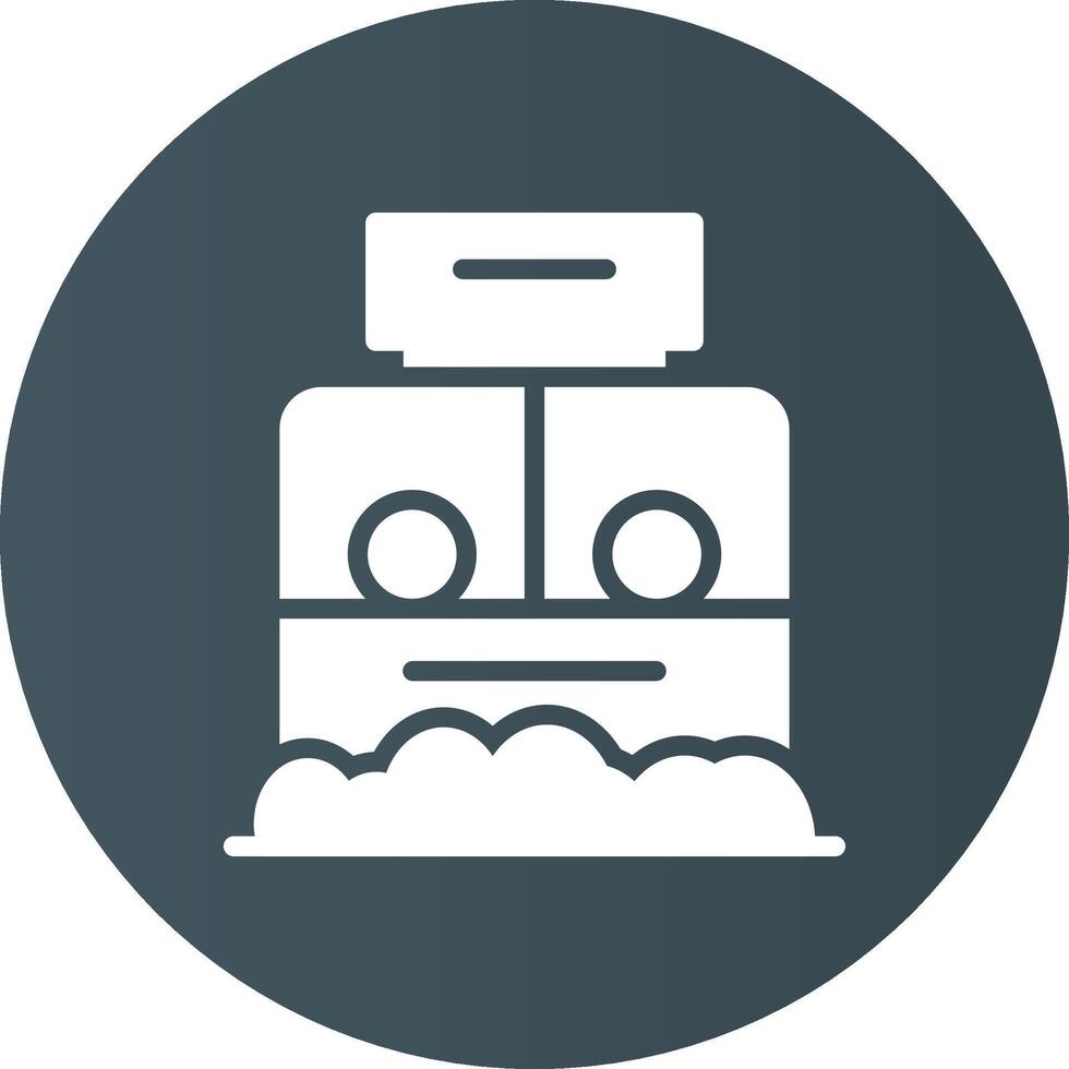 Ticket Box Creative Icon Design vector