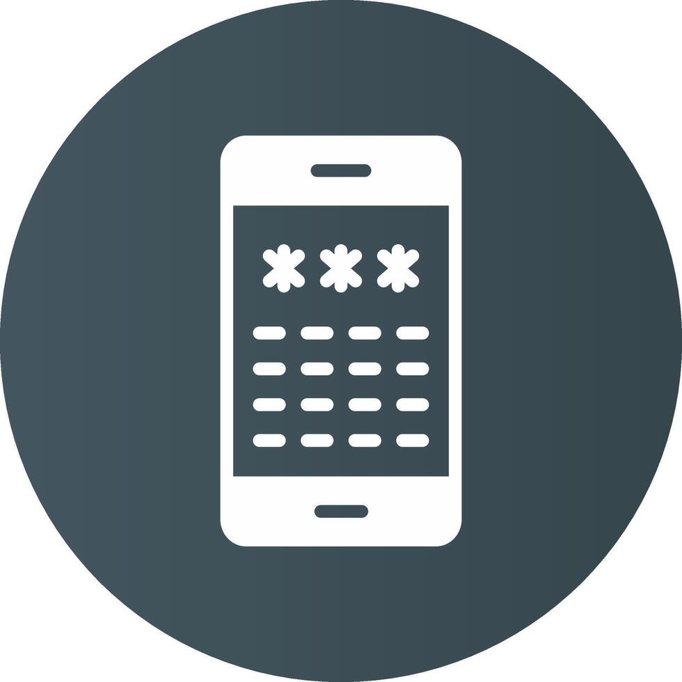 Pin Code Creative Icon Design vector