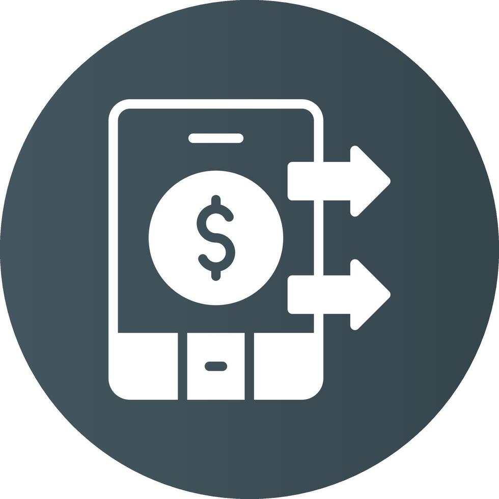 Funds Transfer Creative Icon Design vector