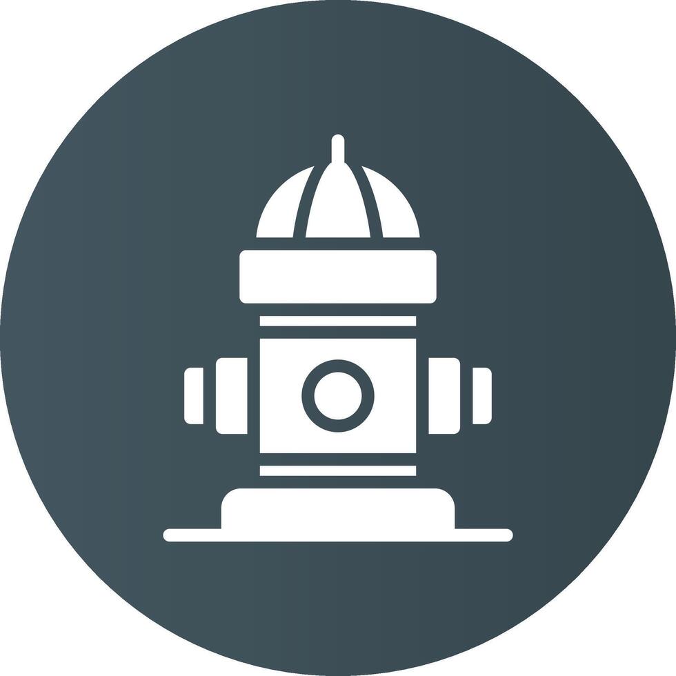 Fire Hydrant Creative Icon Design vector