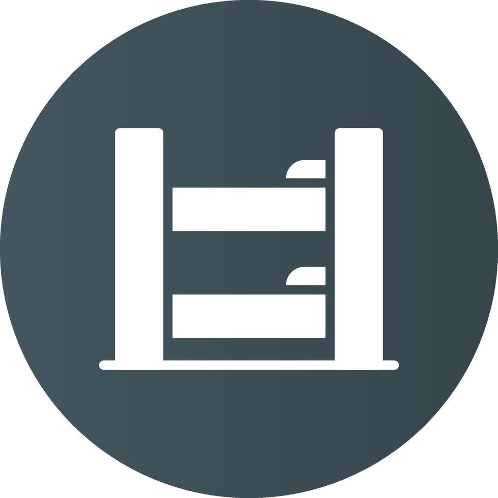 Bunk Bed Creative Icon Design vector