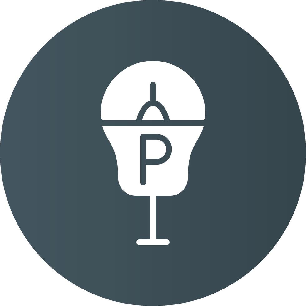 Parking Meter Creative Icon Design vector
