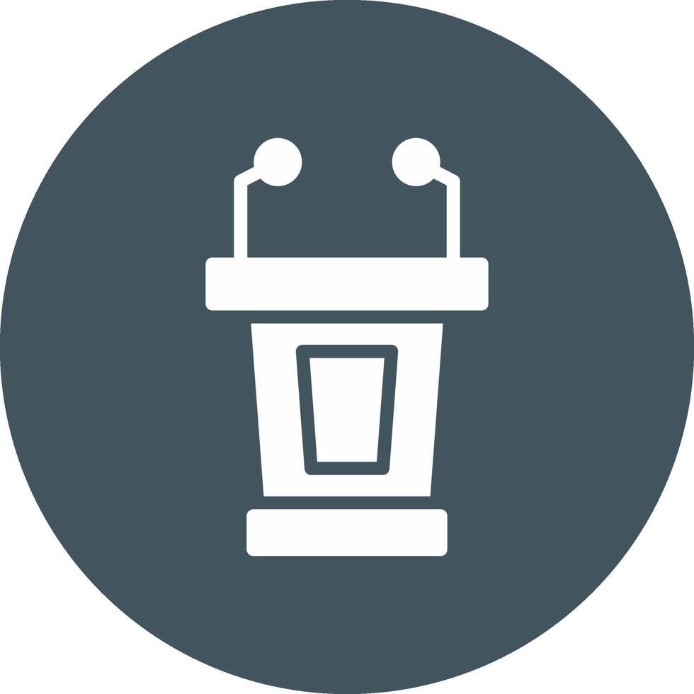 Lectern Creative Icon Design vector