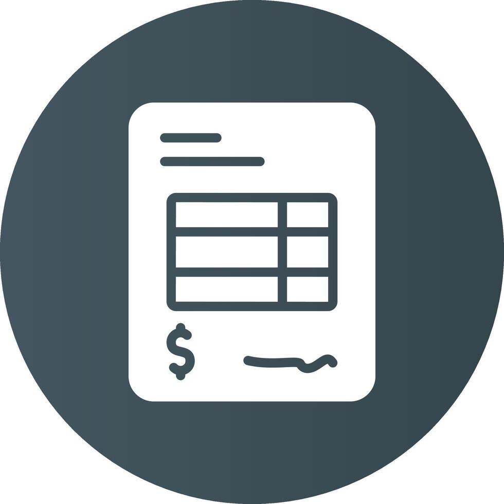 Invoice Creative Icon Design vector