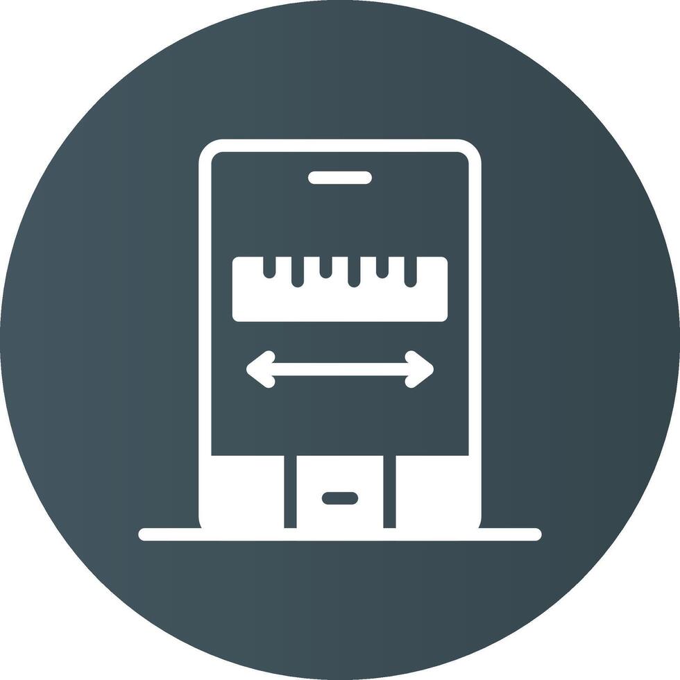 Ar Measuring Creative Icon Design vector
