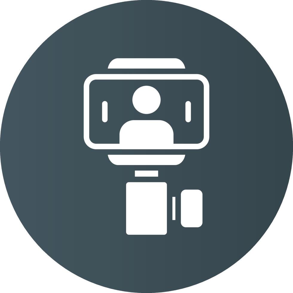 Selfie Stick Creative Icon Design vector