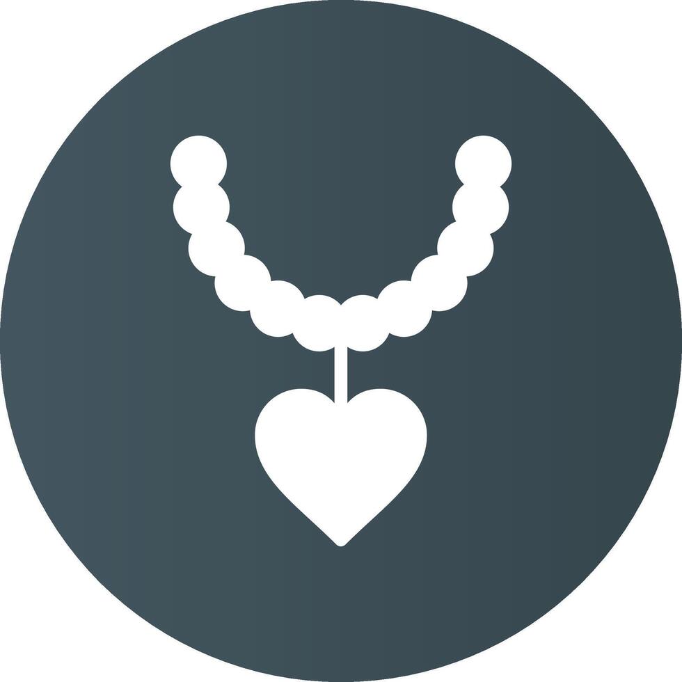 Pearl Necklace Creative Icon Design vector