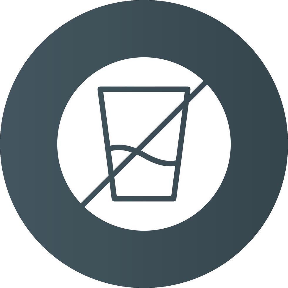 No Soft Drink Creative Icon Design vector