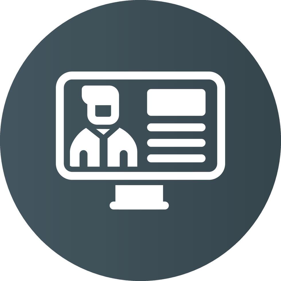 Online Lecture Creative Icon Design vector