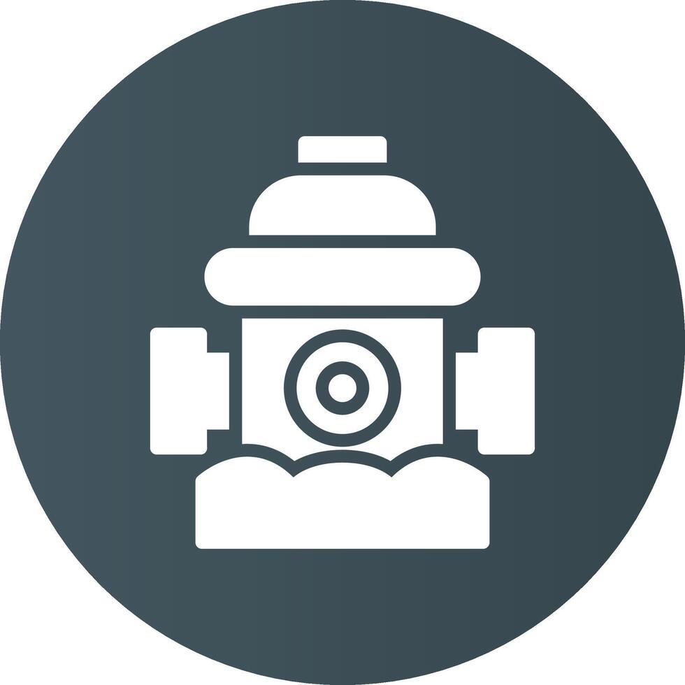 Fire Hydrant Creative Icon Design vector