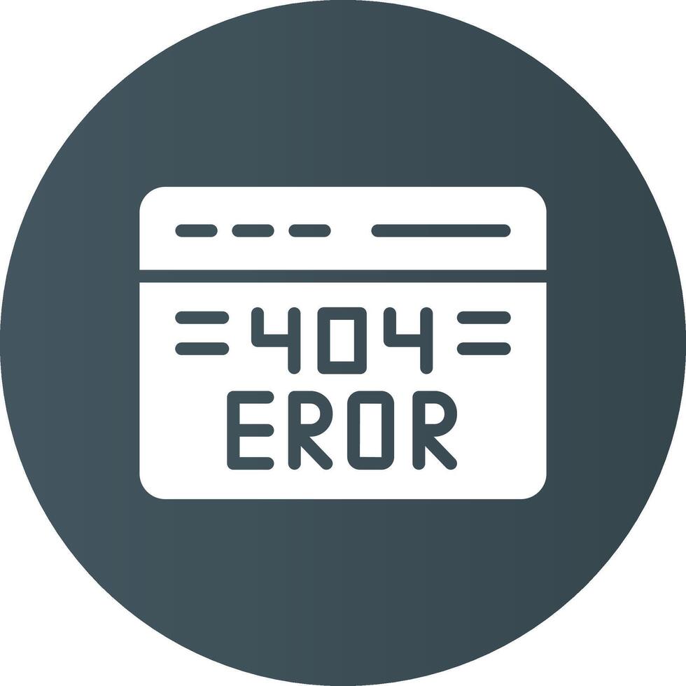 404 Error Creative Icon Design vector