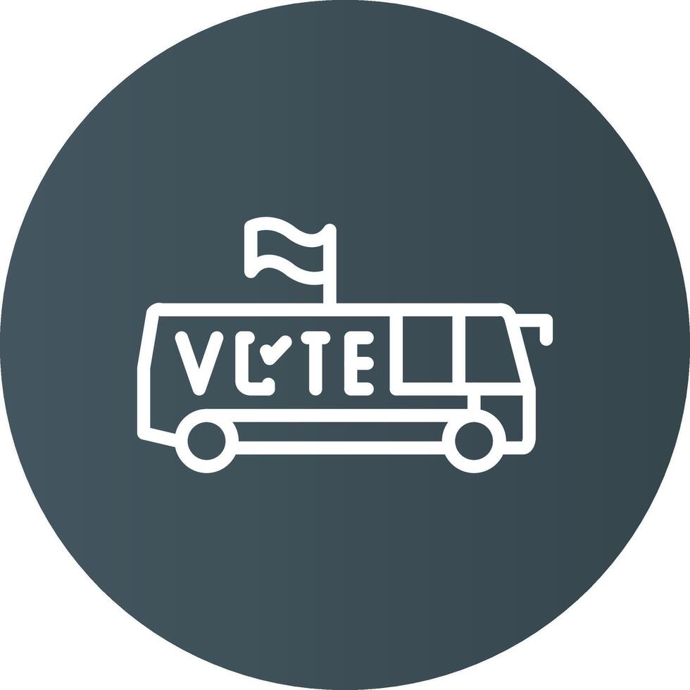 Bus Creative Icon Design vector